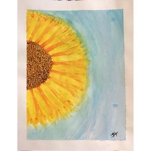 Sunflower- Original Artwork- 11 x 14